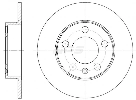 NPS féktárcsa - V331G02 - TothCarparts