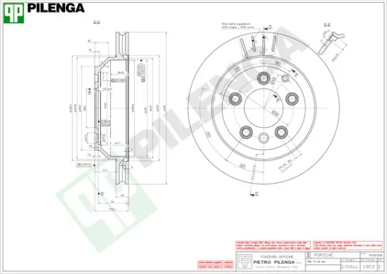 PILENGA féktárcsa - V903 - TothCarparts