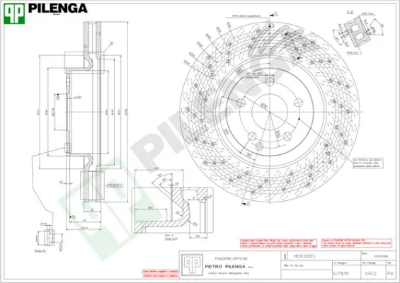 PILENGA féktárcsa - V942 - TothCarparts