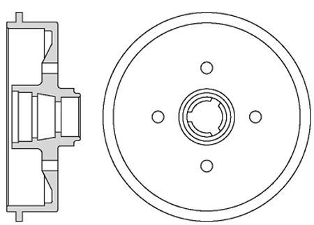 MOTAQUIP fékdob - VBD636 - TothCarparts