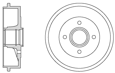 MOTAQUIP fékdob - VBD662 - TothCarparts