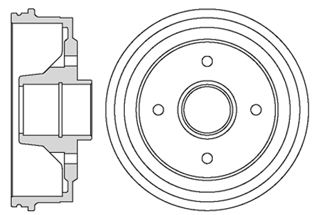 MOTAQUIP fékdob - VBE649 - TothCarparts