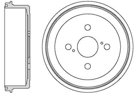 MOTAQUIP fékdob - VBE692 - TothCarparts