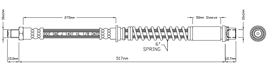 MOTAQUIP fékcső - VBJ570 - TothCarparts