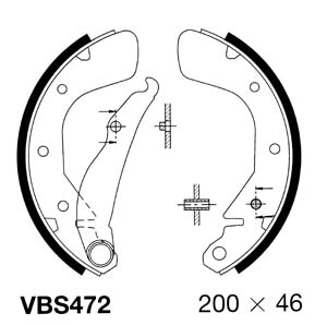 MOTAQUIP fékpofakészlet - VBS472 - TothCarparts