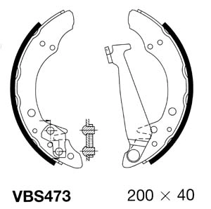 MOTAQUIP fékpofakészlet - VBS473 - TothCarparts