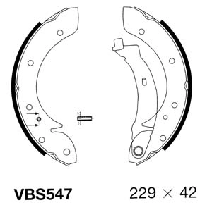 MOTAQUIP fékpofakészlet - VBS547 - TothCarparts