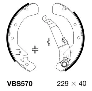 MOTAQUIP fékpofakészlet - VBS570 - TothCarparts