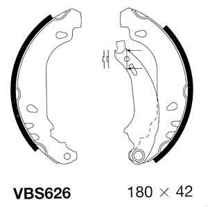 MOTAQUIP fékpofakészlet - VBS626 - TothCarparts