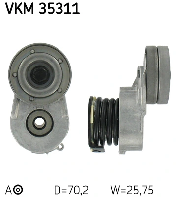 SKF Szíjfeszítő, hosszbordás szíj - VKM 35311 - TothCarparts