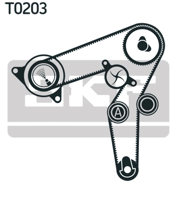 SKF Fogasszíjkészlet - VKMA 02197 - TothCarparts