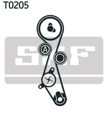 SKF Fogasszíjkészlet - VKMA 03205 - TothCarparts