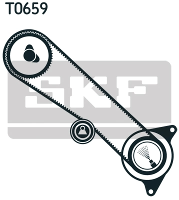 SKF Fogasszíjkészlet - VKMA 91711 - TothCarparts