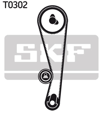 SKF Fogasszíjkészlet - VKMA 96214 - TothCarparts