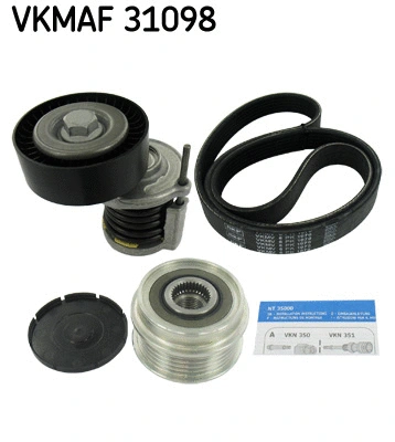 SKF hosszbordás szíj készlet - VKMAF 31098 - TothCarparts