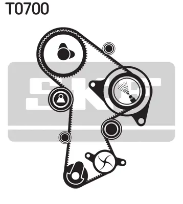 SKF Vízpumpa + fogasszíj készlet - VKMC 01148-2 - TothCarparts