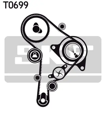 SKF Vízpumpa + fogasszíj készlet - VKMC 01251 - TothCarparts