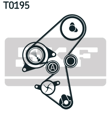 SKF Vízpumpa + fogasszíj készlet - VKMC 03316 - TothCarparts