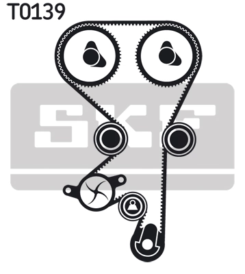 SKF Vízpumpa + fogasszíj készlet - VKMC 05156-1 - TothCarparts