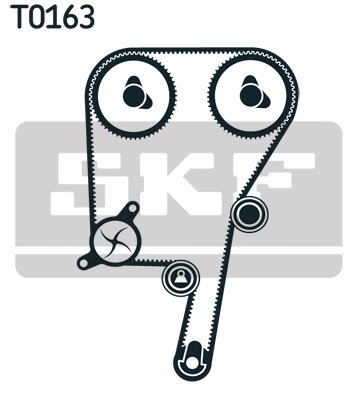 SKF Vízpumpa + fogasszíj készlet - VKMC 06604 - TothCarparts