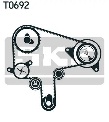 SKF Vízpumpa + fogasszíj készlet - VKMC 94920-1 - TothCarparts