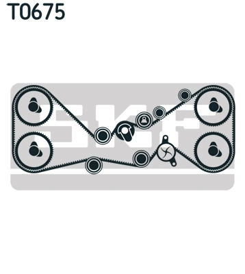 SKF Vízpumpa + fogasszíj készlet - VKMC 98115-4 - TothCarparts