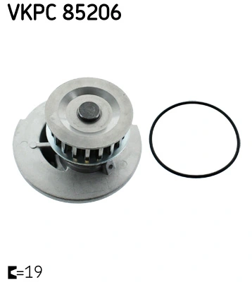 SKF Vízszivattyú, motorhűtés - VKPC 85206 - TothCarparts