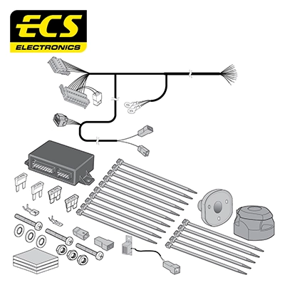 ECS elektromos készlet, vonóhorog - VL04513U - TothCarparts