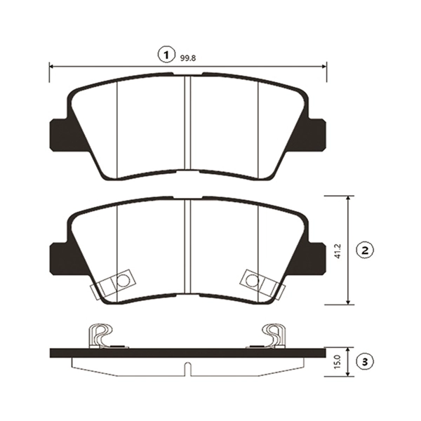 CTR fékbetétkészlet, tárcsafék - GK0499 - TothCarparts