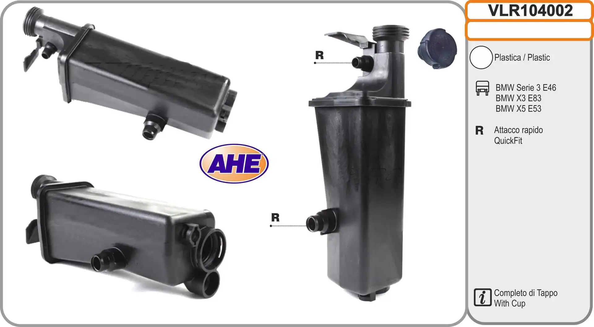 AHE kiegyenlítőtartály, hűtőfolyadék - VLR104002 - TothCarparts
