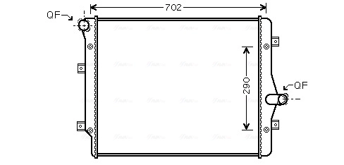 AVA Clever Choice hűtő, motorhűtés - VN2208 - TothCarparts