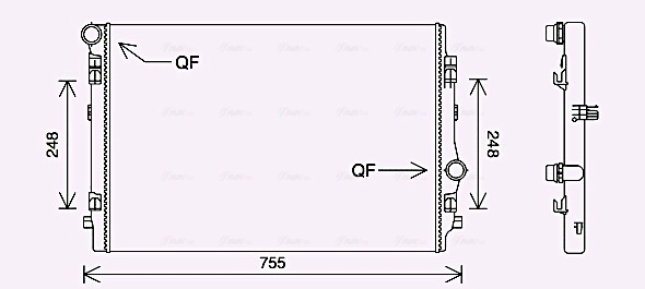 AVA Clever Choice hűtő, motorhűtés - VN2398 - TothCarparts
