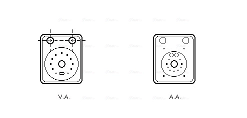 AVA Clever Choice Olajhűtő, motorolaj - VN3093 - TothCarparts