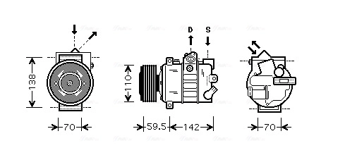AVA Clever Choice kompresszor, klíma - VNAK220 - TothCarparts