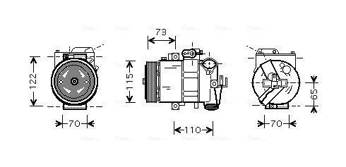 AVA Clever Choice kompresszor, klíma - VNAK240 - TothCarparts