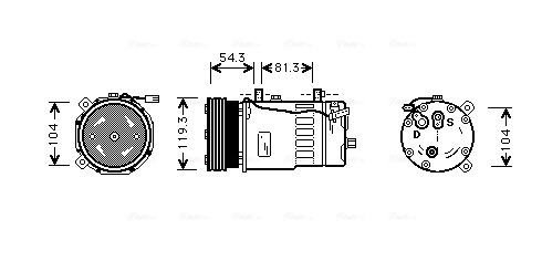 AVA Clever Choice kompresszor, klíma - VNAK280 - TothCarparts