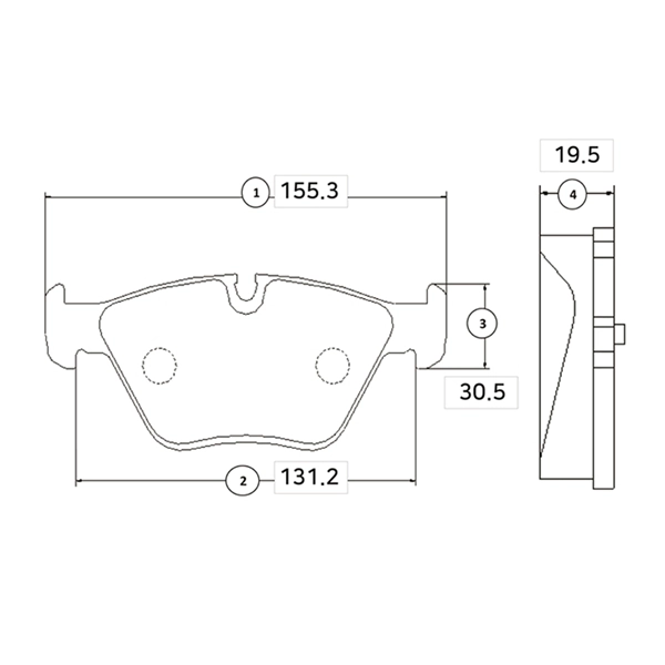 CTR fékbetétkészlet, tárcsafék - GK0004 - TothCarparts