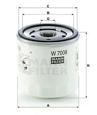 MANN-FILTER olajszűrő - W 7008 - TothCarparts