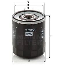 MANN-FILTER olajszűrő - W 7058 - TothCarparts
