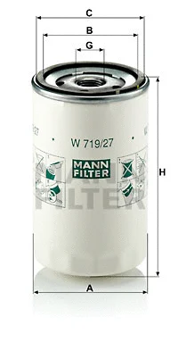 MANN-FILTER olajszűrő - W 719/27 - TothCarparts