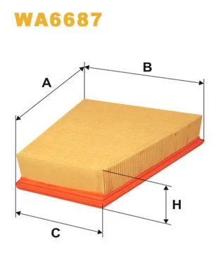 WIX FILTERS légszűrő - WA6687 - TothCarparts