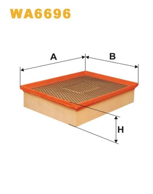 WIX FILTERS légszűrő - WA6696 - TothCarparts