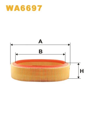 WIX FILTERS légszűrő - WA6697 - TothCarparts
