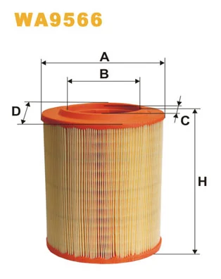 WIX FILTERS légszűrő - WA9566 - TothCarparts
