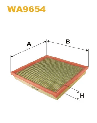 WIX FILTERS légszűrő - WA9654 - TothCarparts