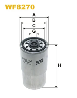 WIX FILTERS Üzemanyagszűrő - WF8270 - TothCarparts