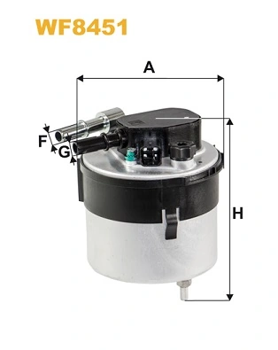 WIX FILTERS Üzemanyagszűrő - WF8451 - TothCarparts