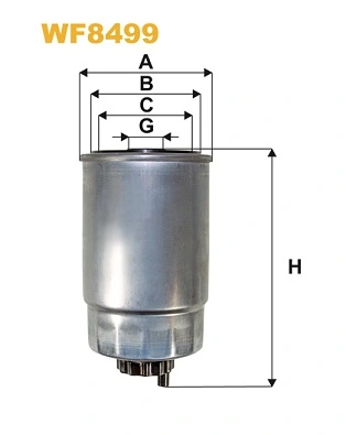 WIX FILTERS Üzemanyagszűrő - WF8499 - TothCarparts