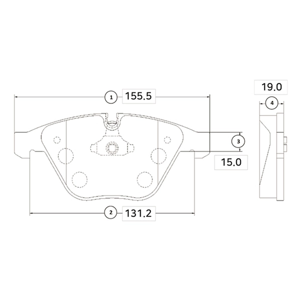 CTR fékbetétkészlet, tárcsafék - GK0009 - TothCarparts