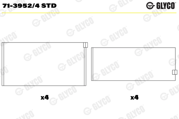 WILMINK GROUP Hajtókarcsapágy-készlet - WG1185524 - TothCarparts